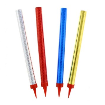 Happy Birthday Colorful Cake Fireworks 18 cm 4 pcs