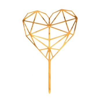 Wedding Diamond Heart cake decoration