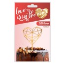 Wedding Diamond Heart cake decoration