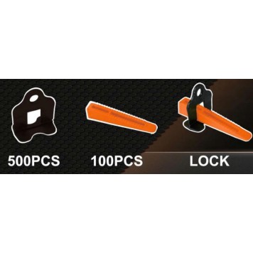 Zestaw do poziomowania płytek 600el. KD10778