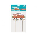 Fireman Fireman Happy Birthday cake decoration 13 cm