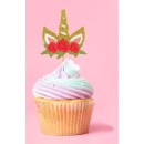 Unicorn Rose decorative stick pack of 6