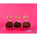 Unicorn Rose decorative stick pack of 6