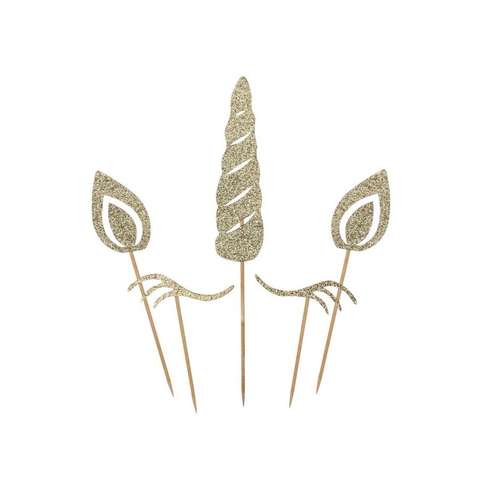 Unicorn Star glittery cake decoration