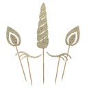 Unicorn Star glittery cake decoration