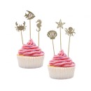 Ocean Underwater Waterworld cake decoration set 6 pieces