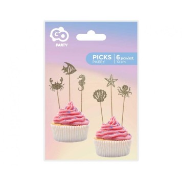 Ocean Underwater Waterworld cake decoration set 6 pieces