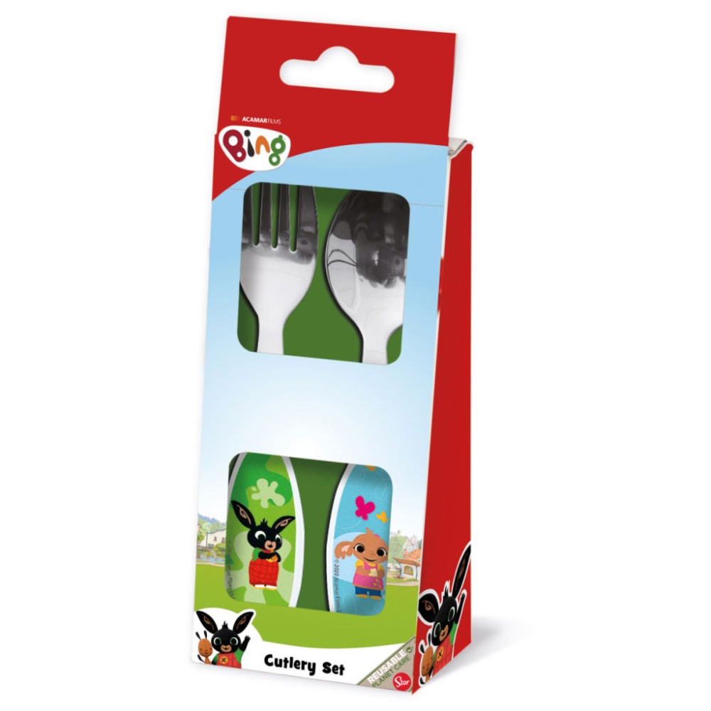 Bing Waving metal cutlery set - 2 pieces