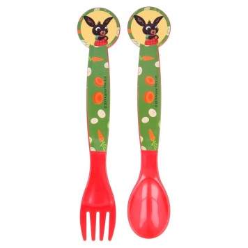 Bing Waving Plastic Cutlery Set - 2-piece
