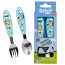 Bluey Yummy metal ergonomic cutlery set - 2 pieces