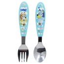 Bluey Yummy metal ergonomic cutlery set - 2 pieces