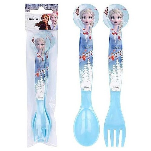 Disney Frozen Blue Forest plastic cutlery set - 2 pieces