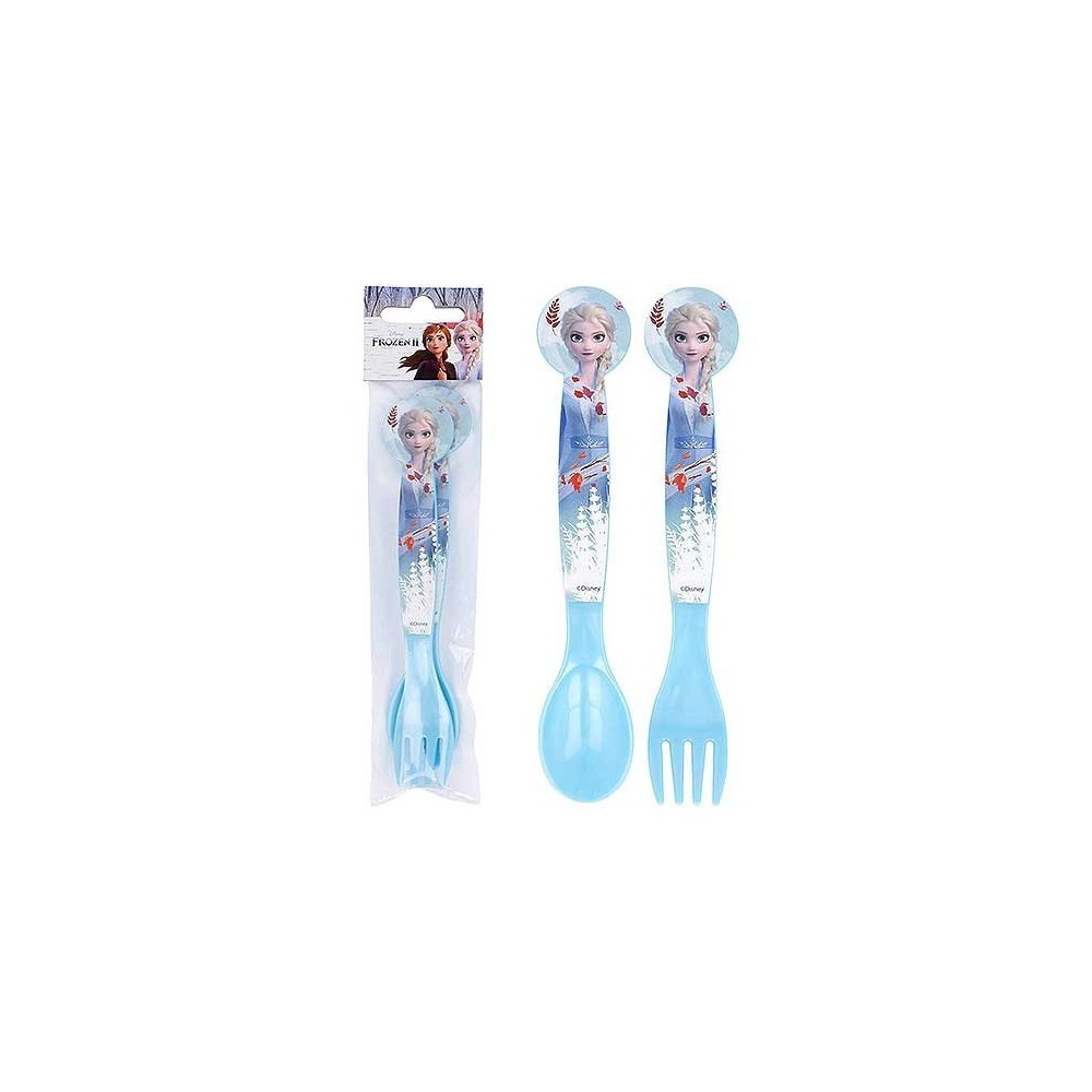 Disney Frozen Blue Forest plastic cutlery set - 2 pieces