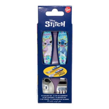 Disney Lilo and Stitch Drawing metal ergonomic cutlery set - 2 pieces