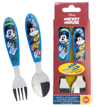 Disney Mickey  True Champions metal ergo cutlery set - 2 pieces