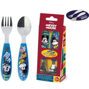 Disney Mickey  True Champions metal ergo cutlery set - 2 pieces