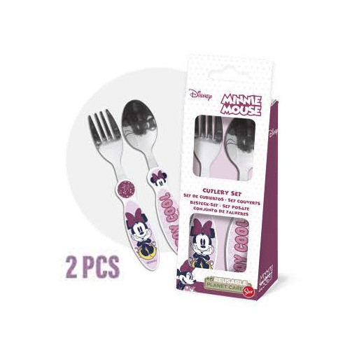 Disney Minnie  metal cutlery set - 2 pieces