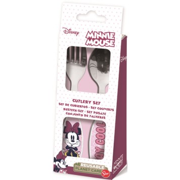 Disney Minnie  metal cutlery set - 2 pieces