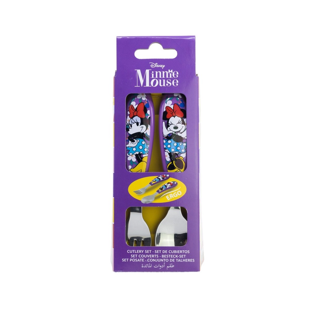 Disney Minnie  Sunshine metal ergonomic cutlery set - 2 pieces