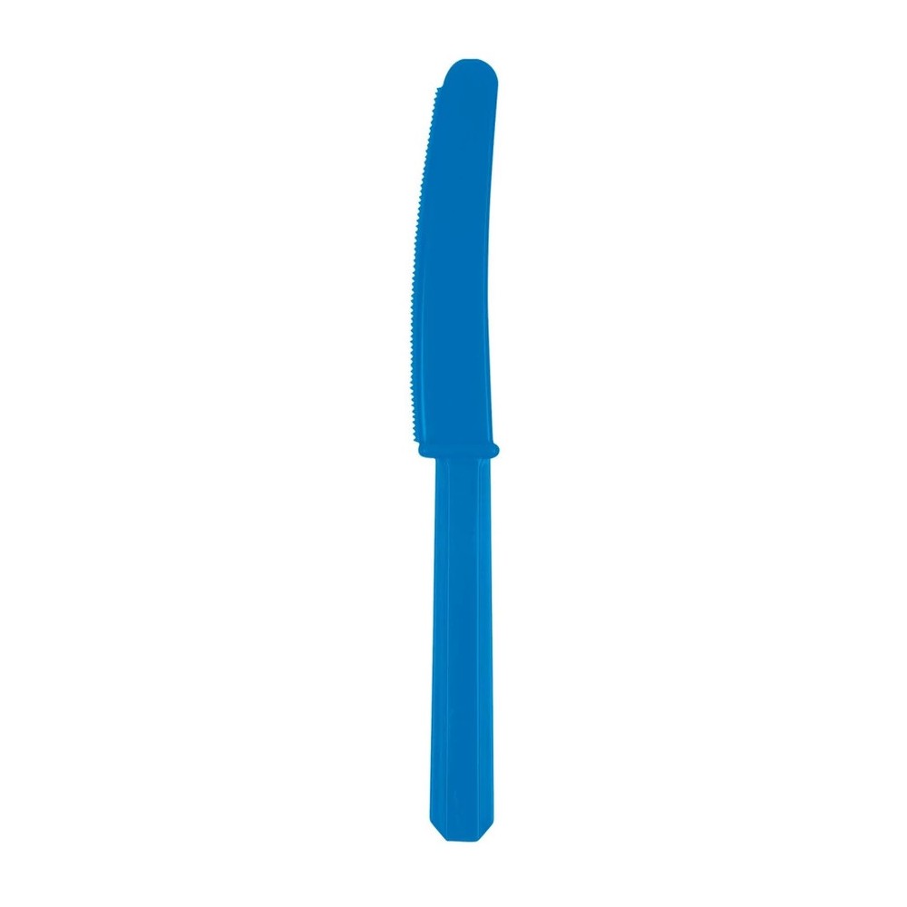 Colour Bright Royal Blue Cutlery, knife - set of 10