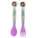 Gabby's Dollhouse Wonderland plastic cutlery set - 2 pieces