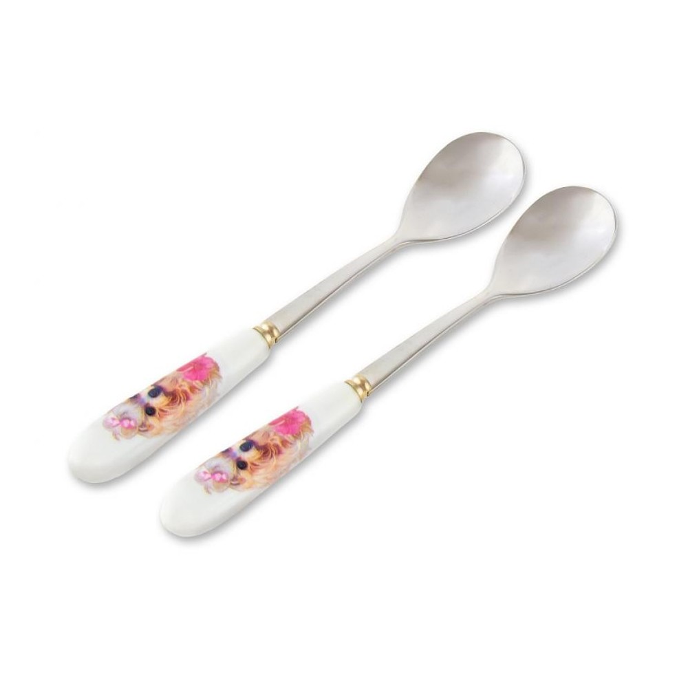 Animals My Lovely Friends Metal coffee spoon set with dogs in gift box