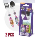 Paw Patrol Girls metal cutlery set - 2 pieces