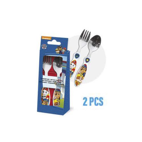 Paw Patrol Metal Cutlery Set - 2 Pieces