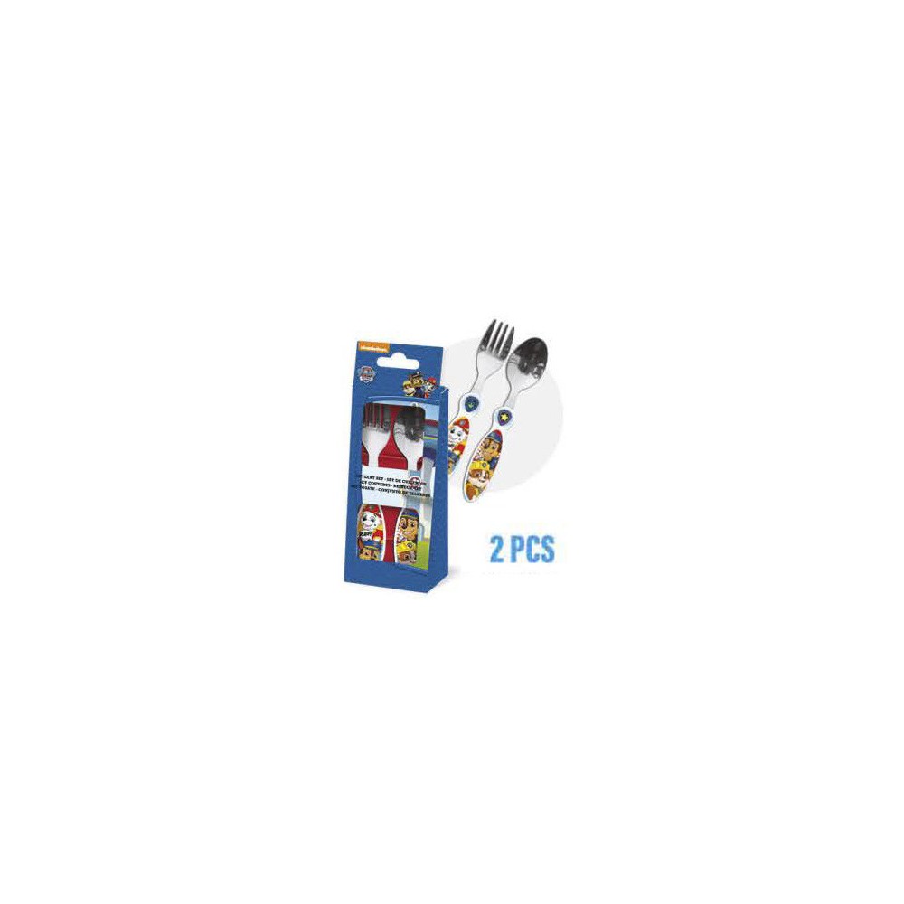 Paw Patrol Metal Cutlery Set - 2 Pieces