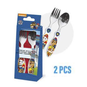 Paw Patrol Metal Cutlery Set - 2 Pieces