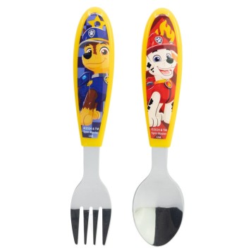 Paw Patrol Rescue Pups metal ergonomic cutlery set - 2 pieces