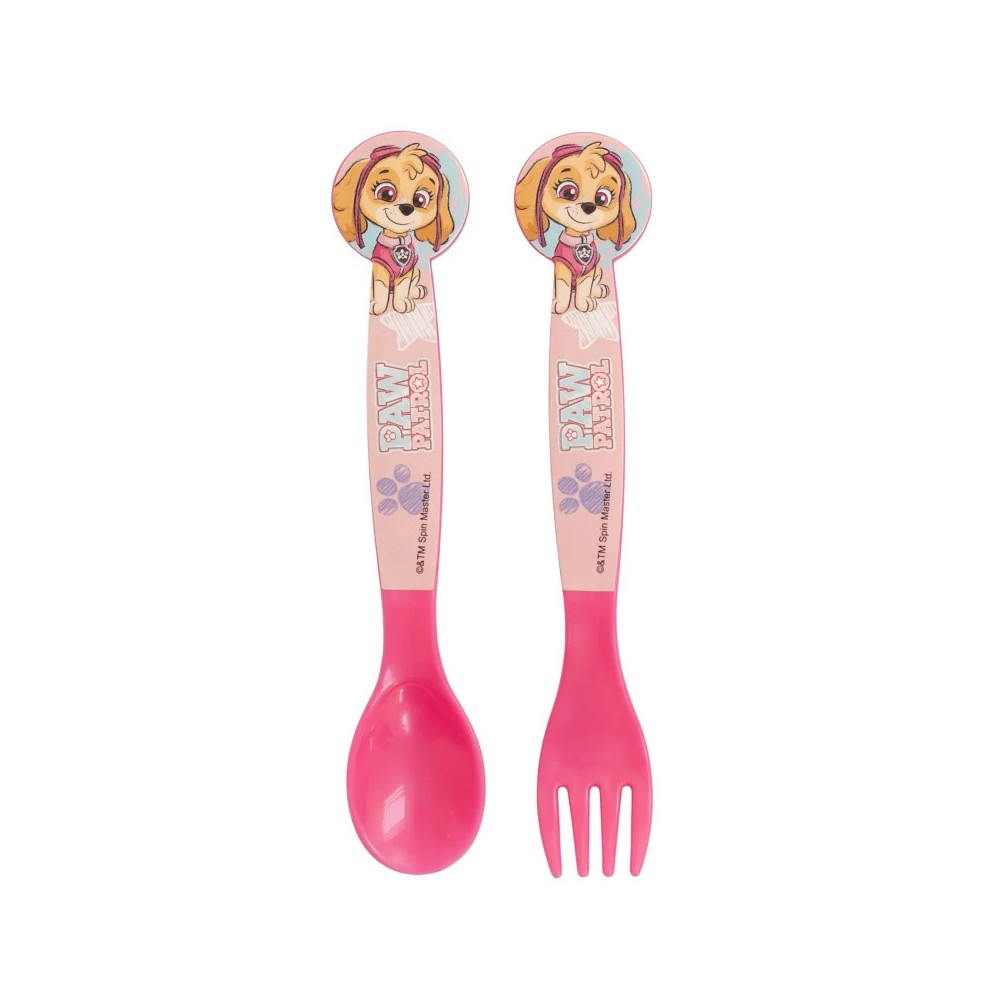 Paw Patrol Sketch plastic cutlery set - 2 pieces