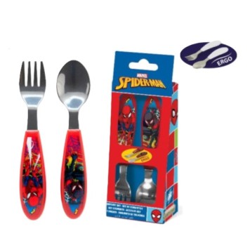Spiderman Moving Target metal ergonomic cutlery set - 2 piece
