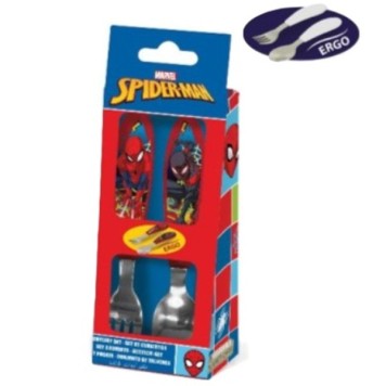 Spiderman Moving Target metal ergonomic cutlery set - 2 piece