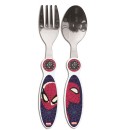 Spiderman metal cutlery set - 2 pieces