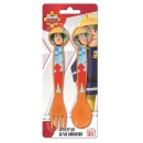 Fireman Sam plastic cutlery set - 2 pieces