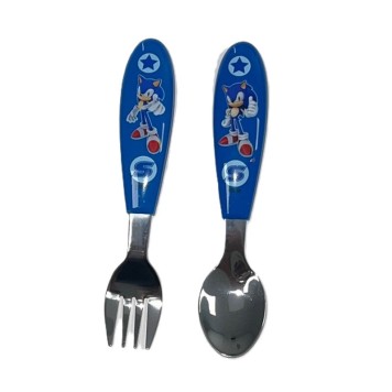 Sonic the Hedgehog Speed metal ergo cutlery set - 2 pieces