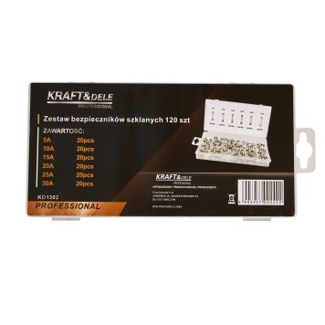 Bezpieczniki szklane 120szt.  5-30A KD1302