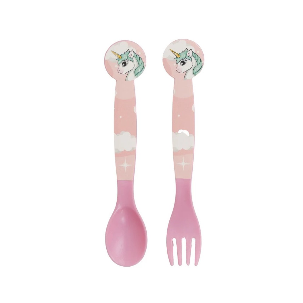 Unicorn Range plastic cutlery set - 2 pieces