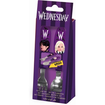 Wednesday Enid metal ergo cutlery set - 2 piece