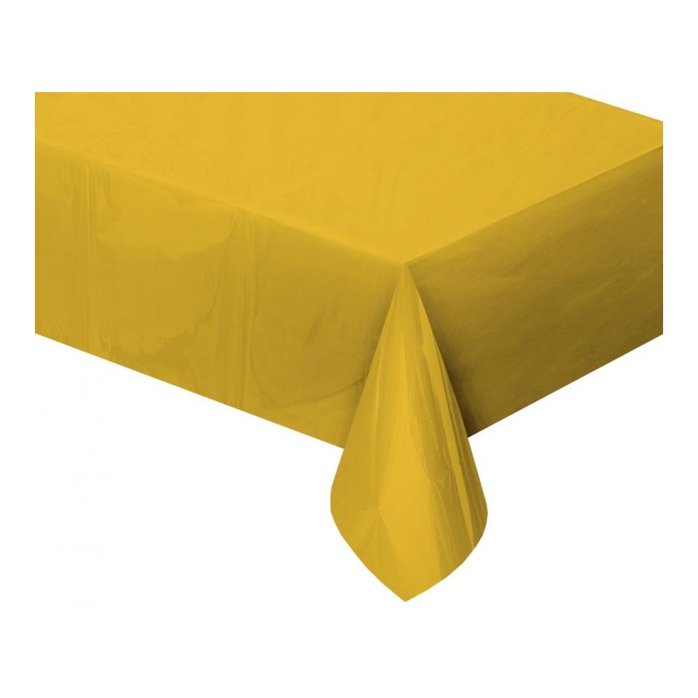 Colour Metallic Gold foil tablecloth 137x183 cm