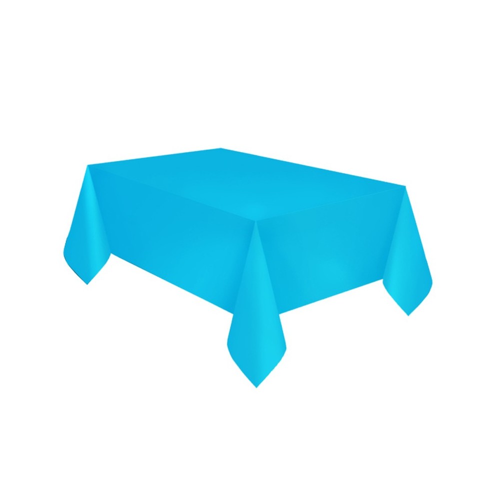 Colour Caribbean, Blue Paper Tablecloth 137x274 cm