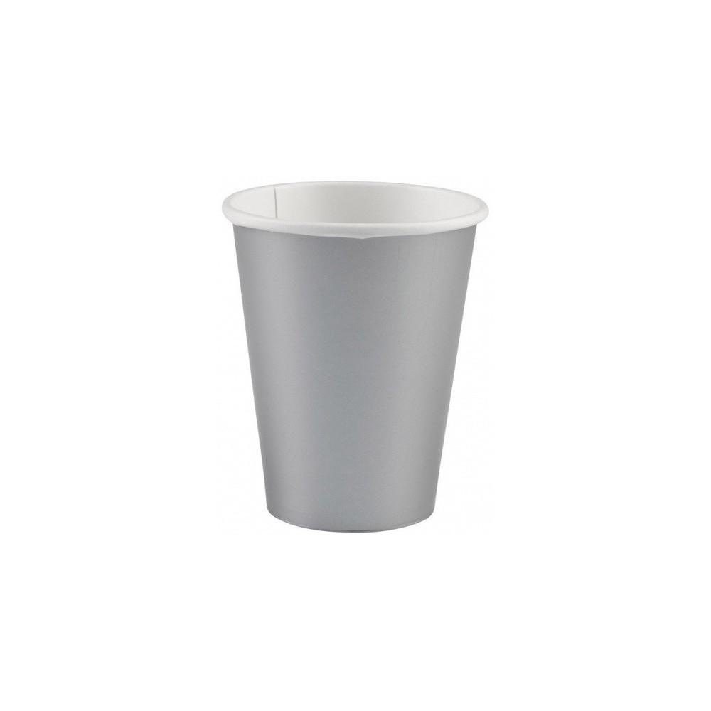 Colour Silver paper cup 8 pcs 250 ml