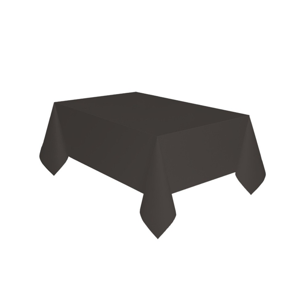 Colour Black, Black paper tablecloth 137x274 cm