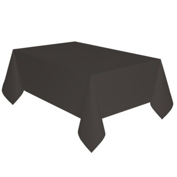 Colour Black, Black paper tablecloth 137x274 cm