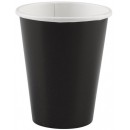 Colour Black Black paper cup 8 pcs set 250 ml