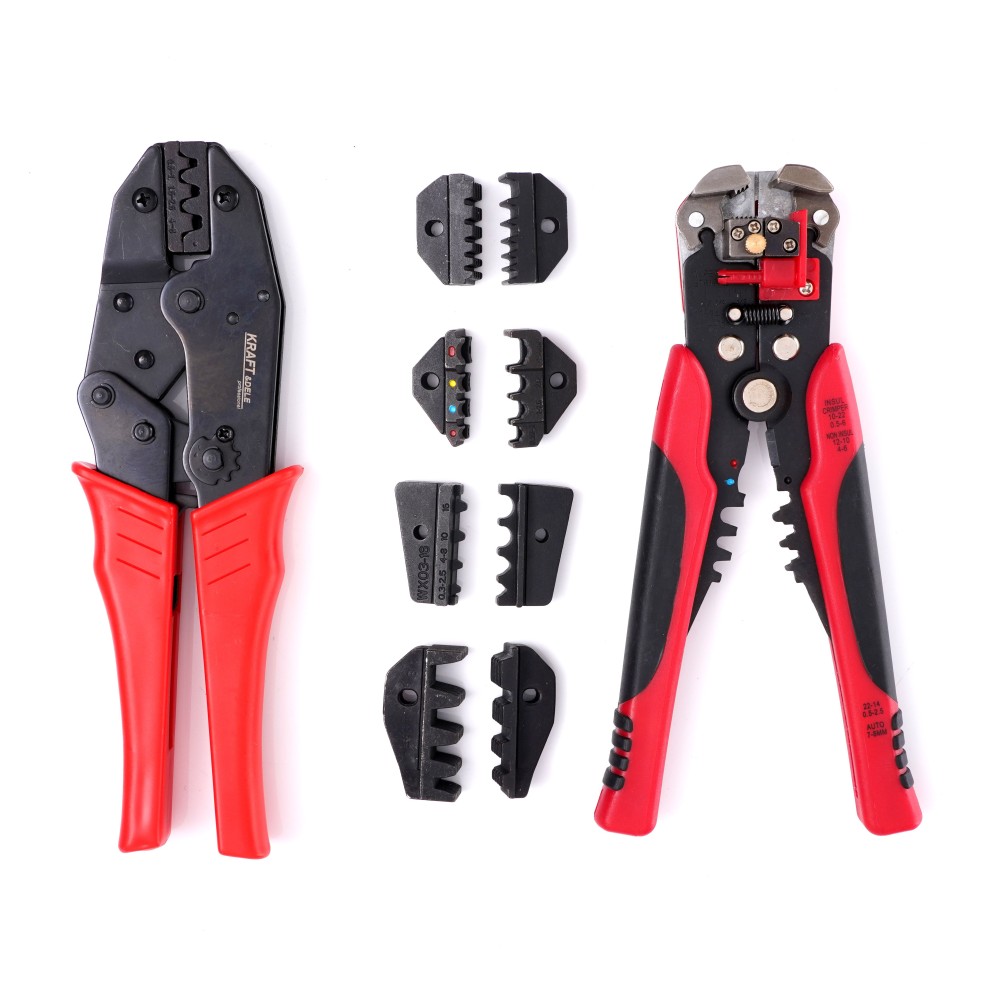 Szczypce/zaciskarka konektorów - matryce + etui KD10693