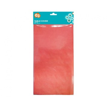 Colour Coral, Coral paper tablecloth 132x183 cm