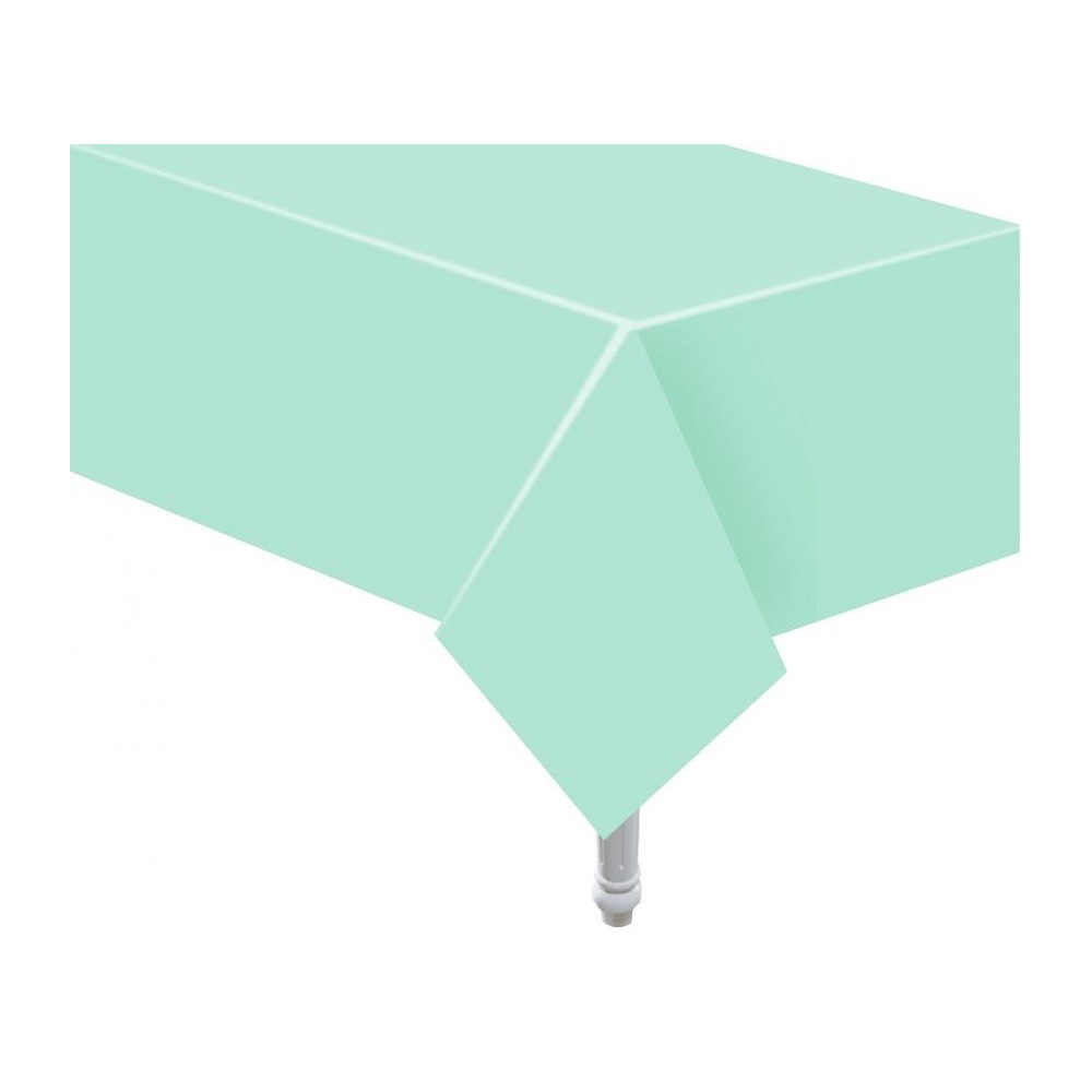 Colour Mint Mint Green Paper Tablecloth 132x183 cm