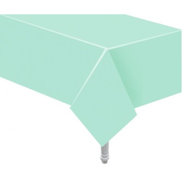 Colour Mint Mint Green Paper Tablecloth 132x183 cm